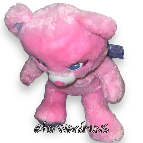 Enchanting Build-A-Bear Fairy Friends Pink Bear with Purple Wings - Picture 6 of 11